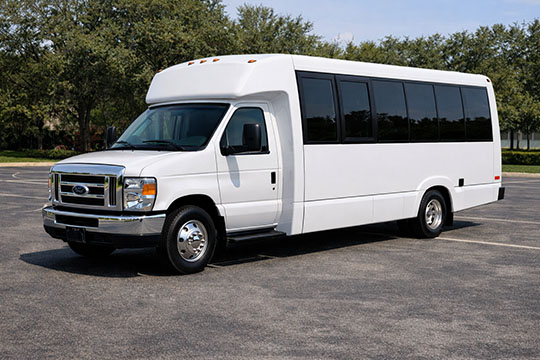 18-passenger minibus available for charter in Brigham City, UT
