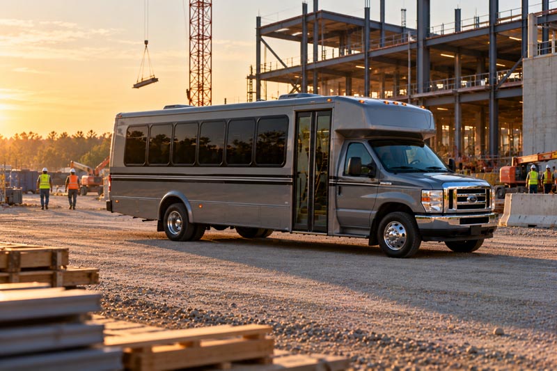 Construction Site Shuttle Bus Rentals in Brigham City, UT